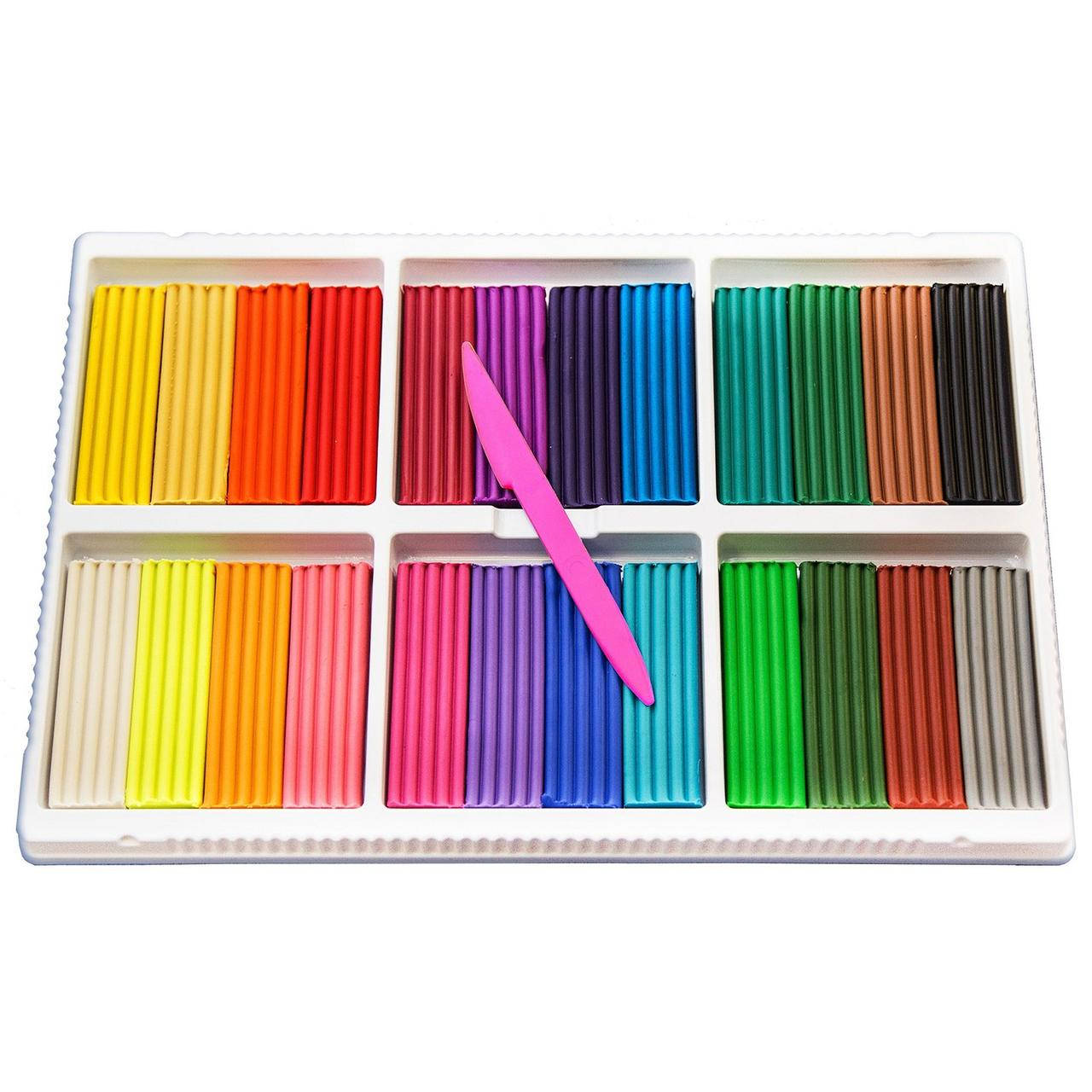 

Пластилин Гамма "Классика" 24цв со стеком арт.ГУ, Разные цвета