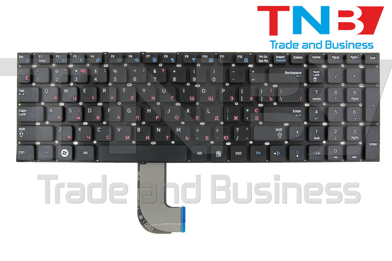 

Клавиатура Samsung RF710 RF711 черная без рамки, Черный