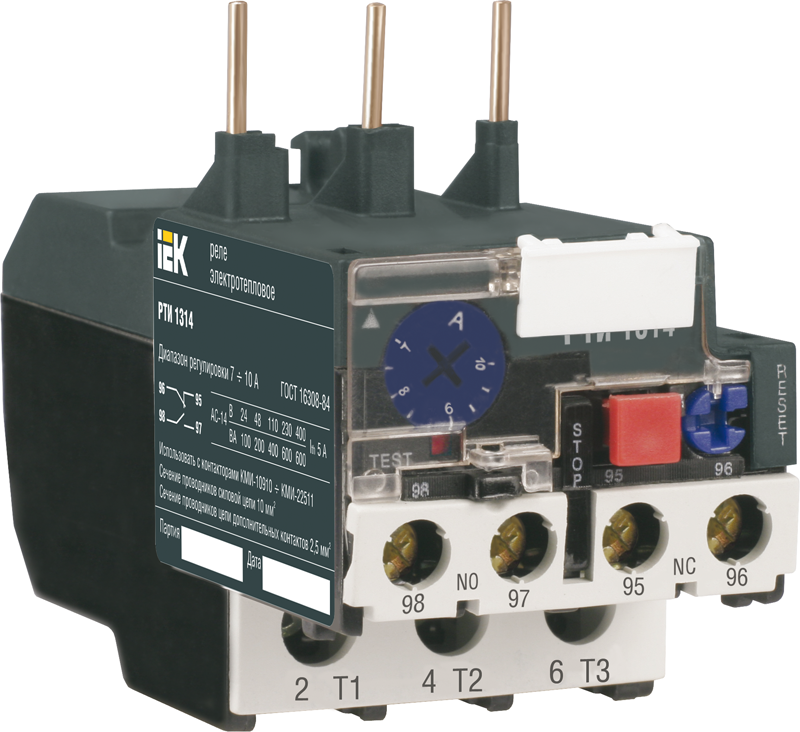 

Реле РТИ-1307 электротепловое 1,6-2,5А IEK (DRT10-D016-D025)