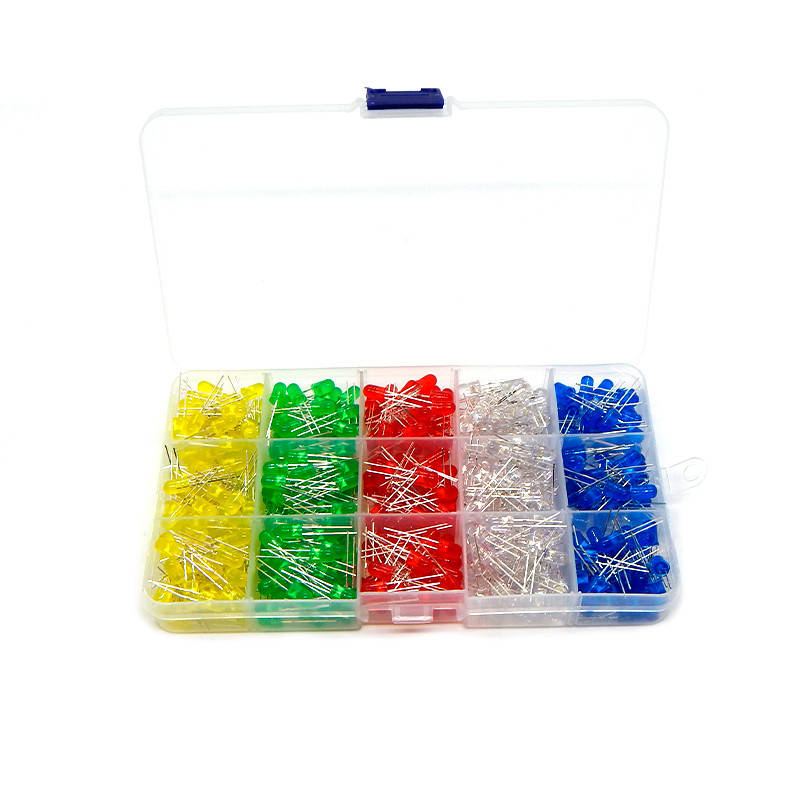 

Светодиоды Led 5mm набор микс цветов 500 шт.