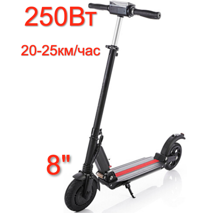 

Электросамокат складной 8” 250Вт 15-20км/ч KONAR KES-A07 с дисплеем, черный