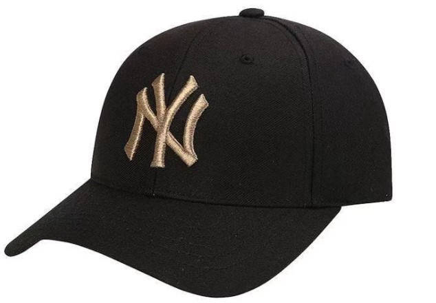 

Кепка бейсболка NY Черная с Золотым Лого, Черный
