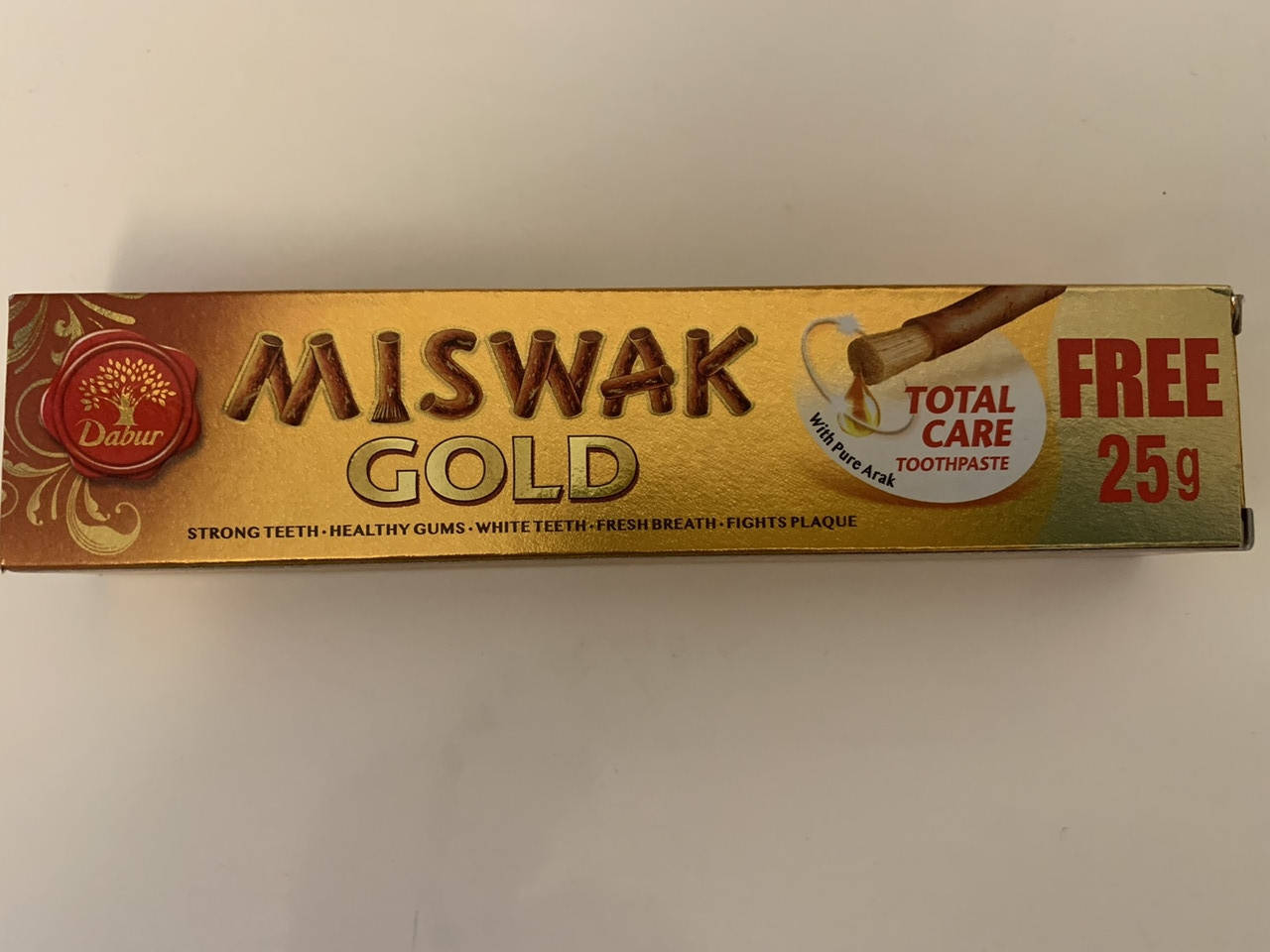 

DABUR Miswak Зубная паста Мисвак Miswak Gold. 75г. Производство: Египет