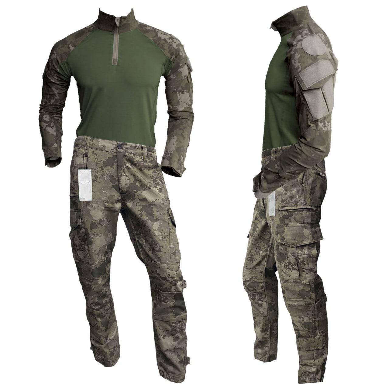 

Тактический военный камуфляжный костюм Bikatex, (зеленый), M, Зелёный