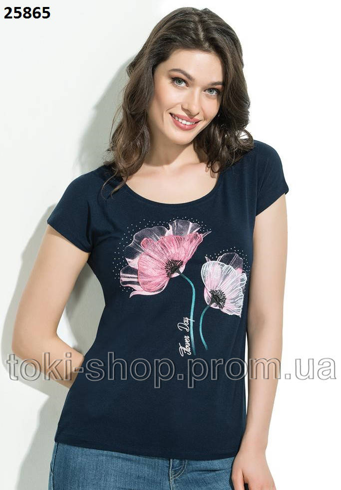 

Футболка женская Ozkan Турция 3XL, Темно-синий