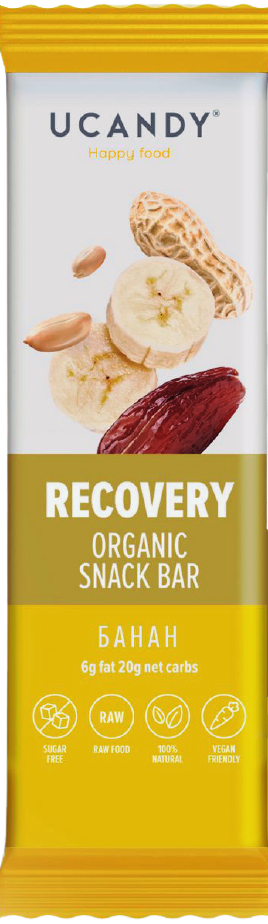 

Фруктово-ореховый батончик UCANDY Organic snack bar Банан (40 грамм)