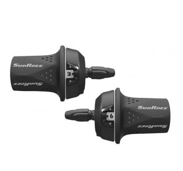 

Ручки переключения лев+прав SUN RACE M21 (чёрные с серым) R6/L3, индексные