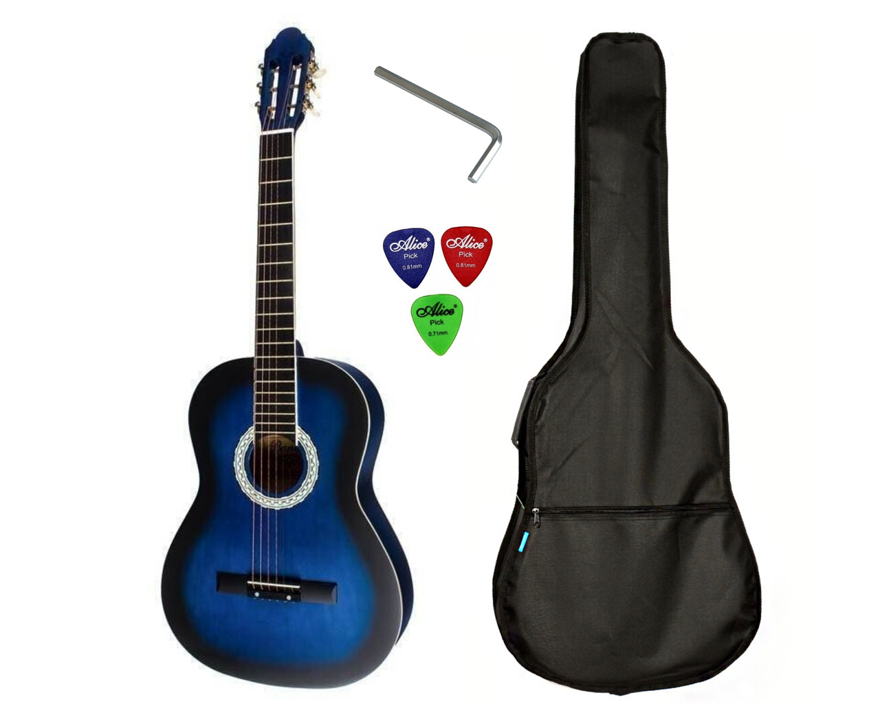 

Набор гитара классическая BANDES CG-851 BL + чехол