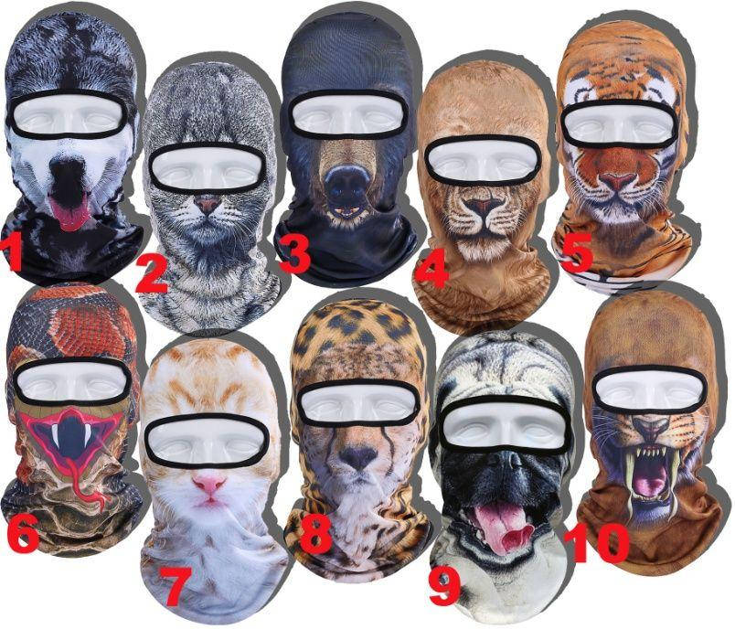 

Балаклава 3D маска +3Д рисунок зверомаска лыжная подшлемник кот собака