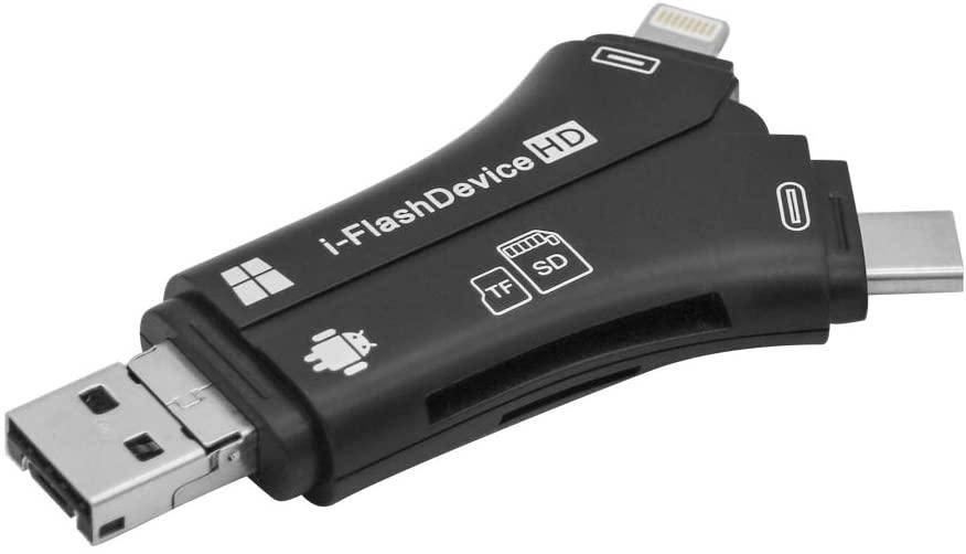 

Кардридер Адаптер SD , ПК, Mac, Android, Micro USB 2.0 OTG SD і TF, Черный