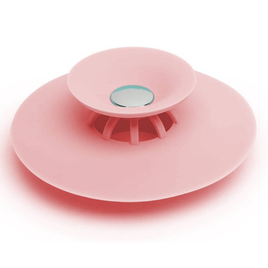 

Сеточка в раковину "Flex Drain Stop" розовая, силиконовая пробка для кухонной мойки (раковины), клик клок (ST)