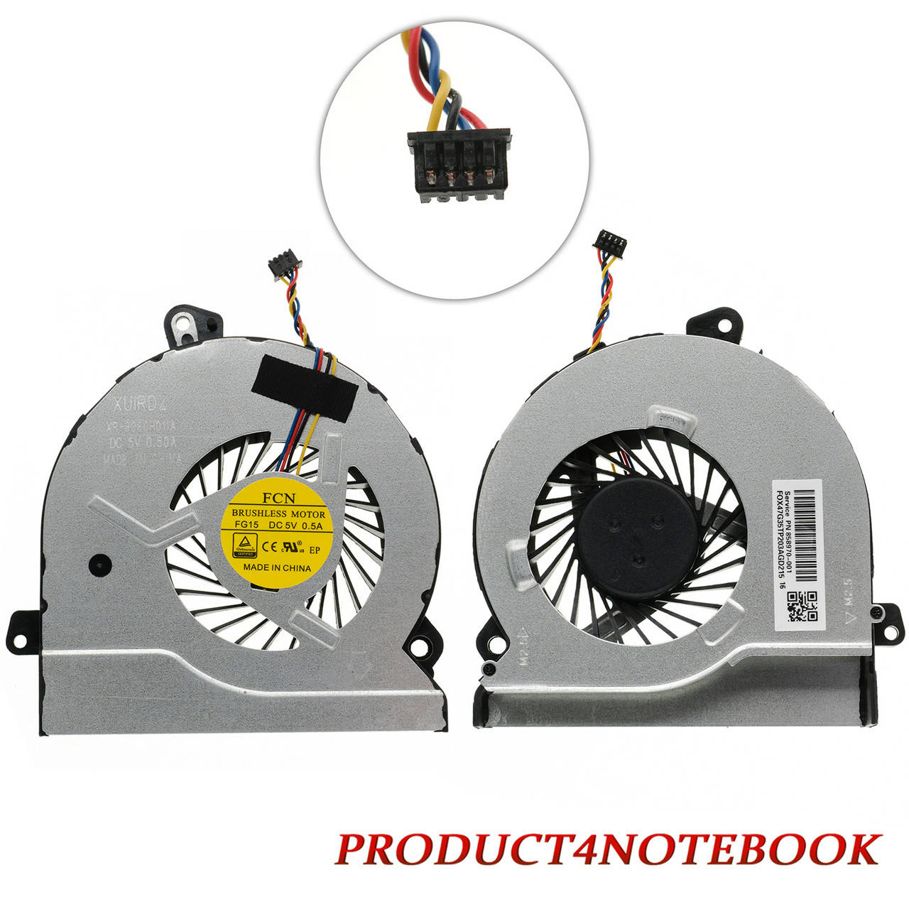 

Оригинальный вентилятор для ноутбука HP Pavilion Gaming 15-AK100, DC 5V 0.5A, 4pin (NS75B00-14K18) (Кулер)