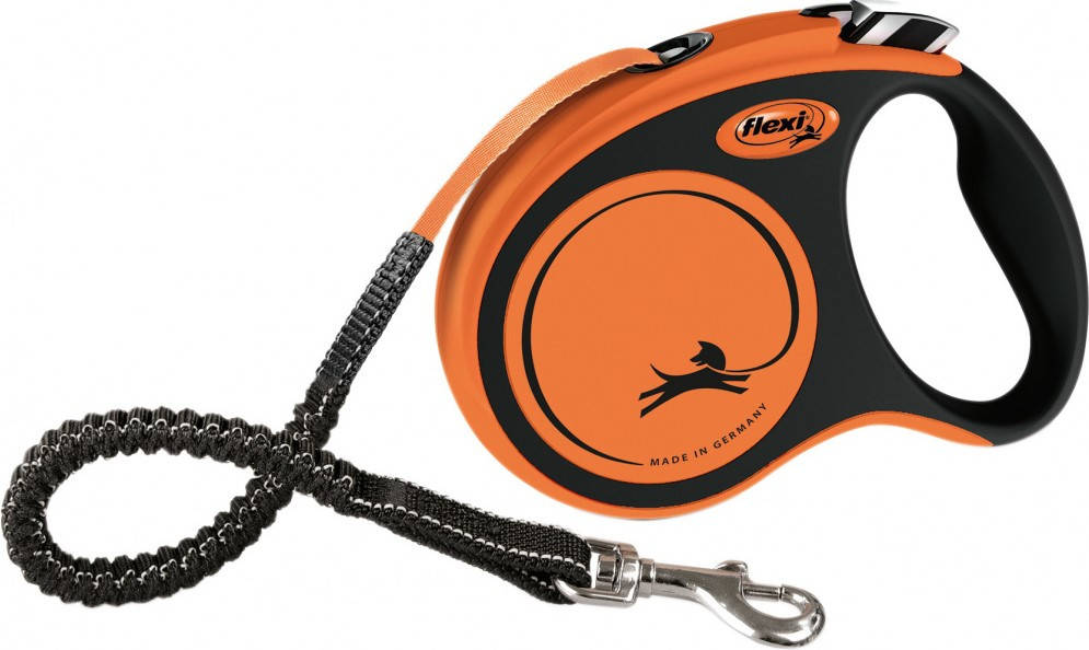 

Flexi Xtreme S поводок рулетка с амортизатором (5м, лента, до 20кг)