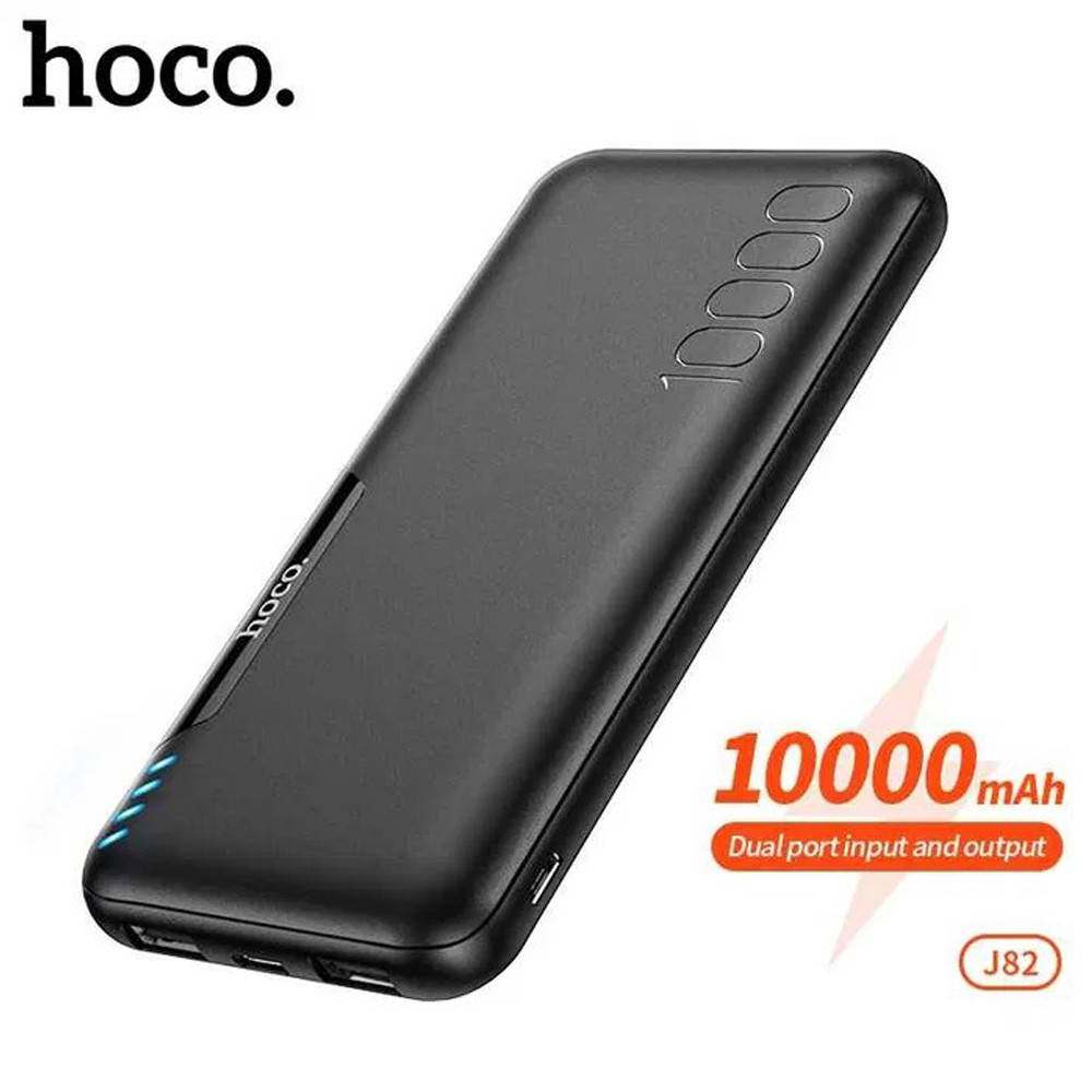 

Повер банк Hoco J82 10000mAh Портативное зарядное устройство для цифровой техники Power bank usb type c Черный