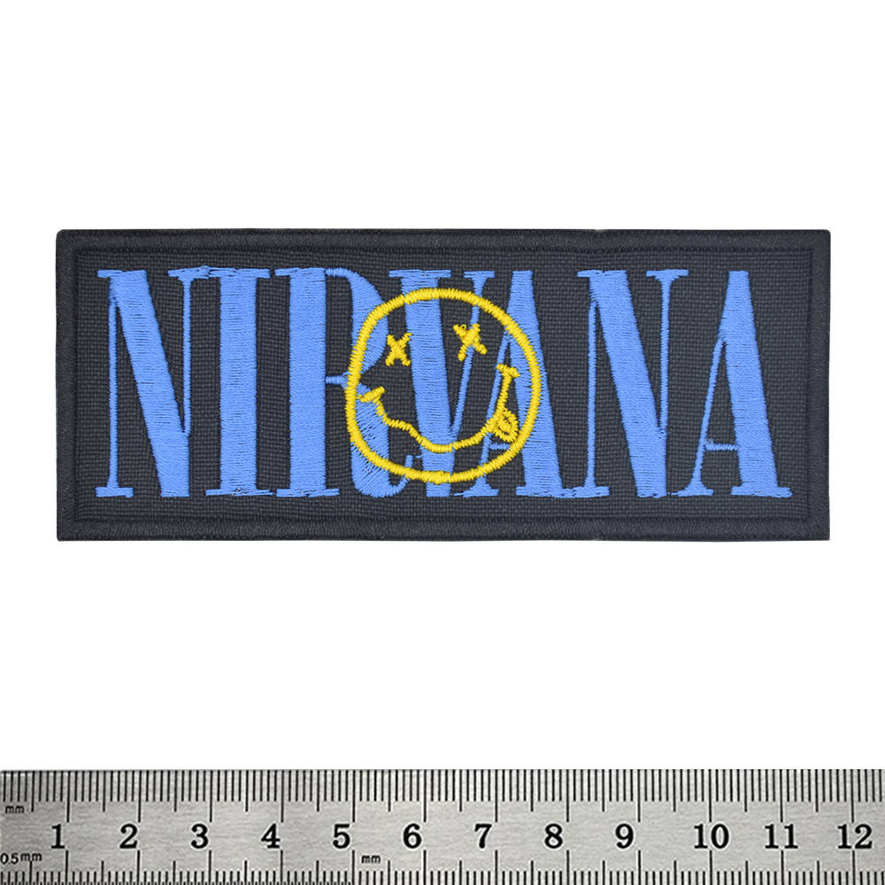 

Нашивка Nirvana (blue logo and smile), Синий
