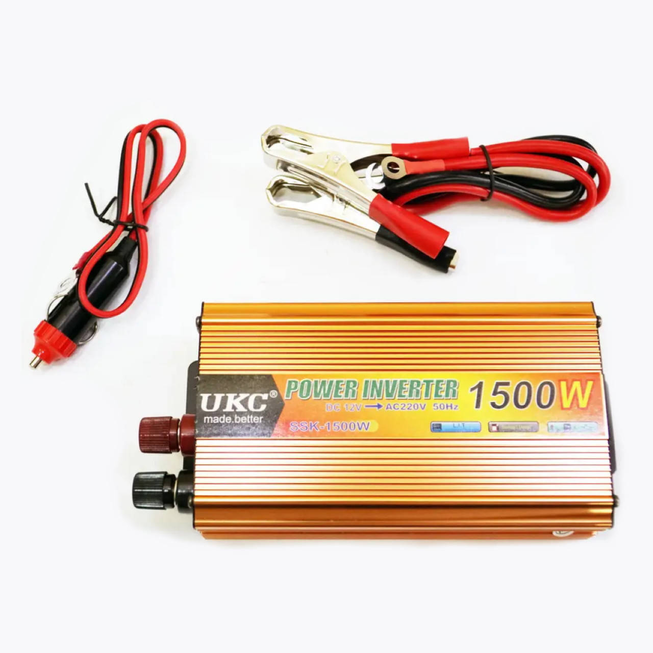 

Преобразователь напряжения UKC 12V в 220V 1500W мощный автомобильный инвертор