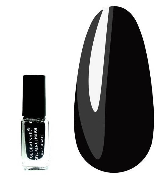 

Лак краска для стемпинга Global Nail polish с кисточкой 6 мл черный