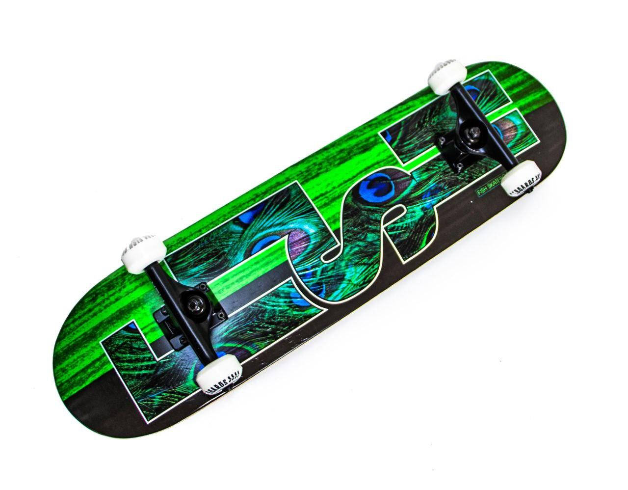 

СкейтБорд деревянный от Fish Skateboard, Зелёный
