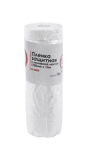 

Пленка защитная с малярной лентой INTERTOOL 1700мм х 15м KT-0803