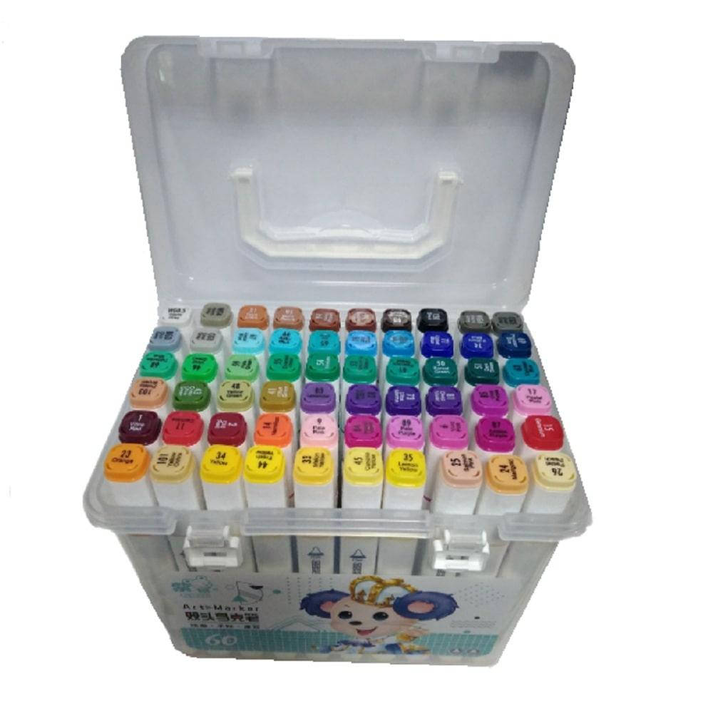 

Набір спиртових маркерів "Art Marker" (222), 60 кол., пластиковий кейс