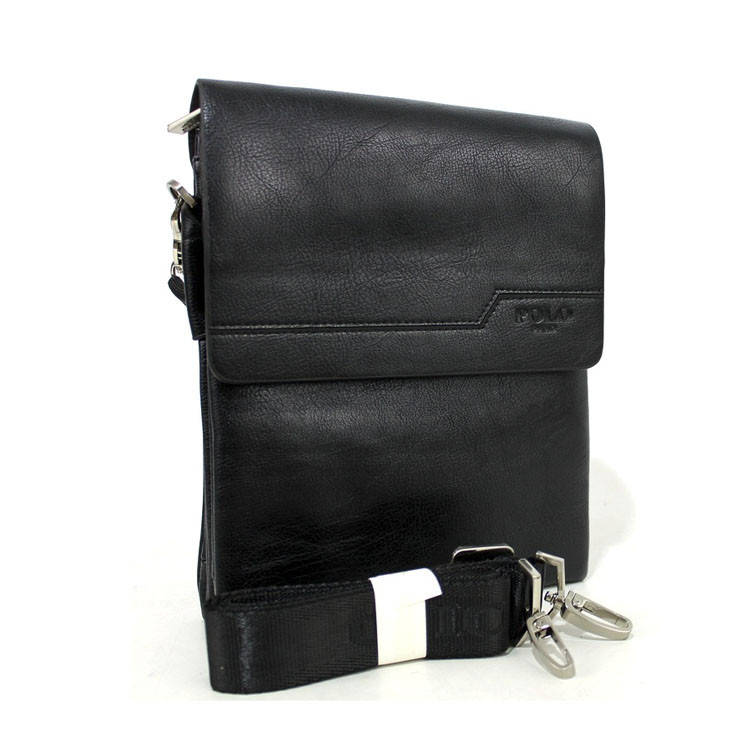 

Сумка-планшетка для мужчин из искусственной кожи на три отделения Черного цвета Размеры: 23х19х4, Черный