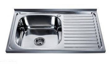 

Мойка прямоугольная накладная 800х500х180 Satin Left MR 8050