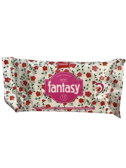 

Салфетки влажные 15 шт, Beauty Fantasy, Фентези Цветочная свежесть
