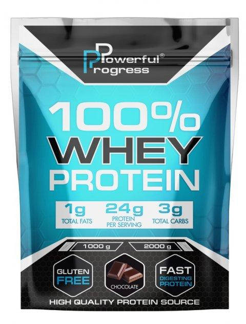

КСБ Сывороточный Протеин 100% Whey Protein Powerful Progres 1kg с Шоколадним вкусом