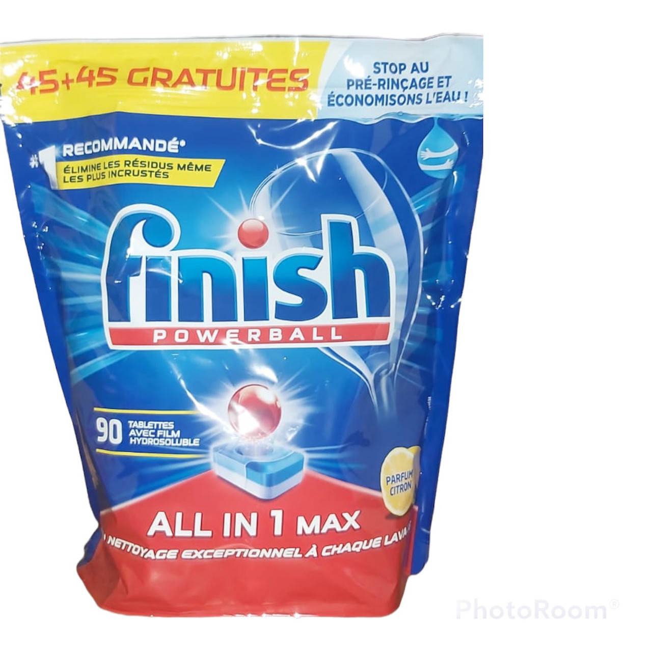 

Таблетки Finish All in one Max Lemon для посудомоечных машин 90шт