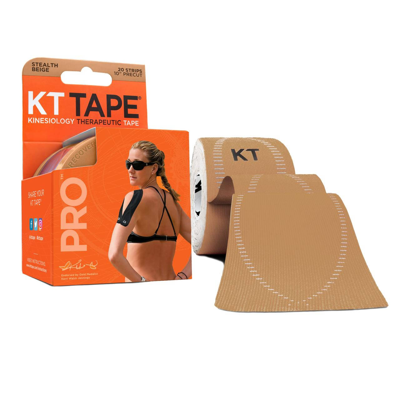 

Кинезио тейп Kt Tape Pro Synthetic Precut 5см х 5м (Бежевый)