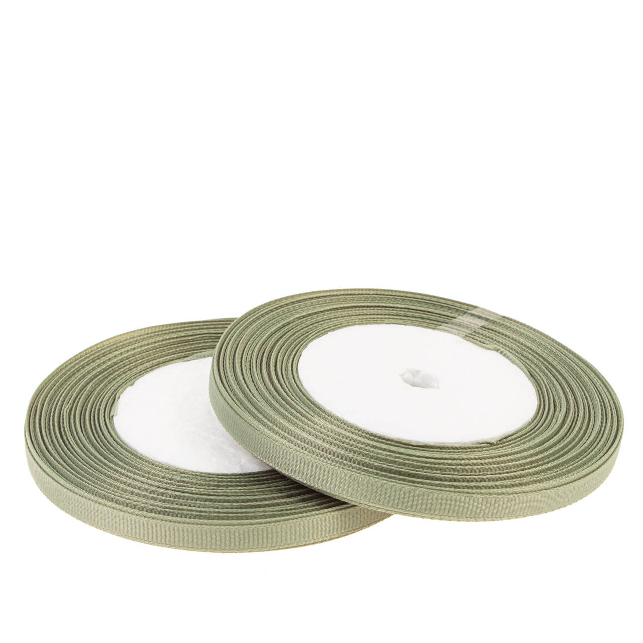 

Репсовая лента 0,6 см (18 м) светло-фисташковая, Белый