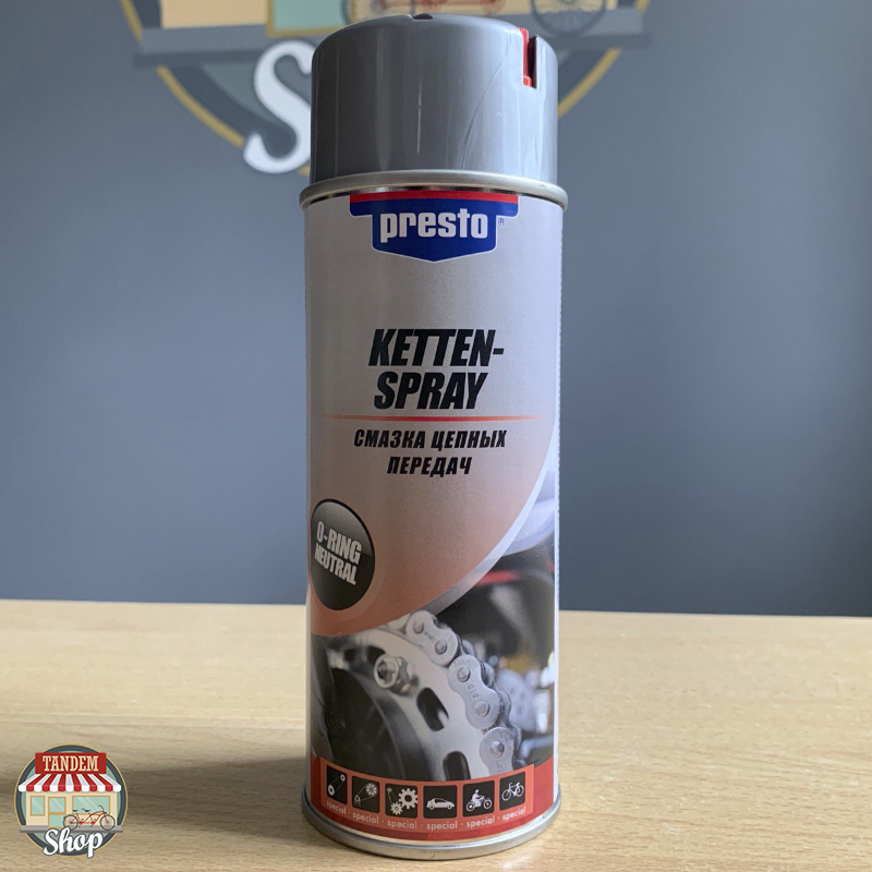 

Смазка цепных передач Presto Ketten-Spray, 400 мл Аэрозоль
