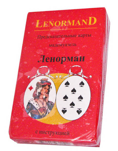 

Предсказательные карты мадемуазель Ленорман, Голубая Сова (Lenormand), красные (Украина)