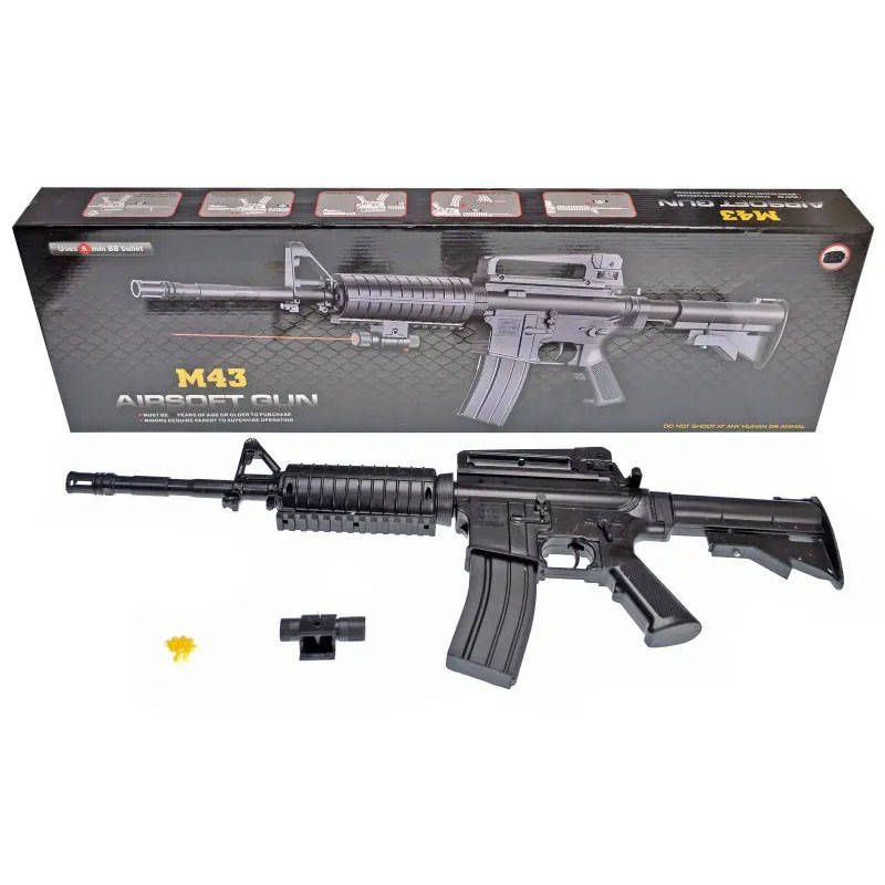 

Автомат на пульках Bambi M43 с лазерным прицелом, Черный