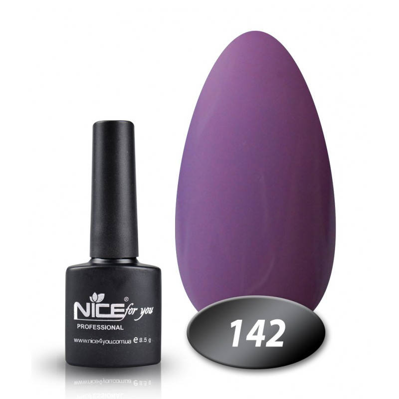 

Гель лак Nice for you 142 лавандовый 8,5 мл