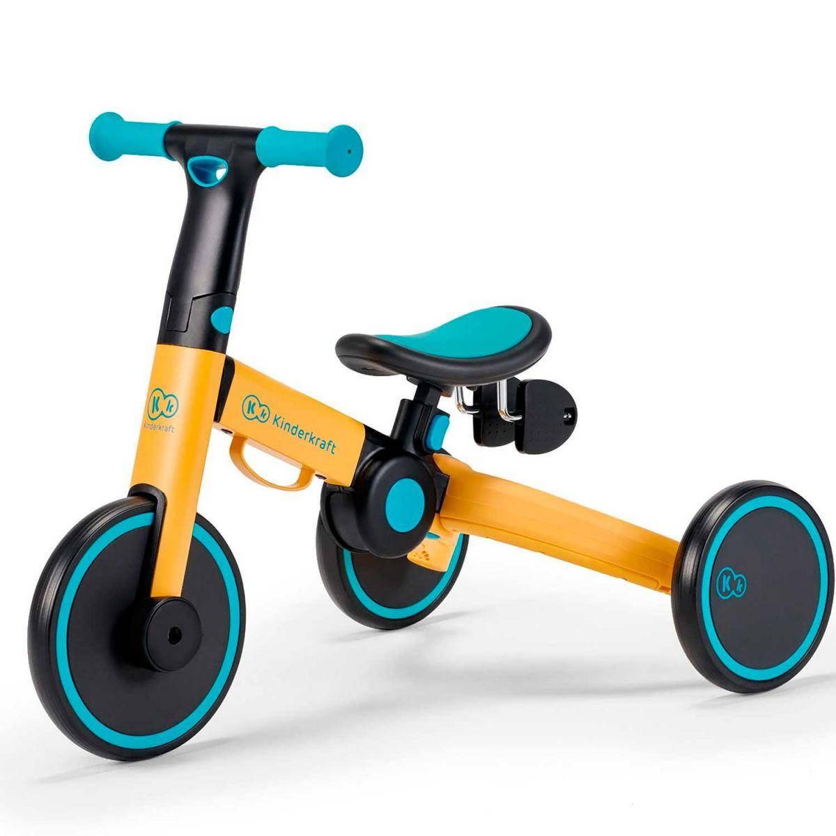 

Трехколесный велосипед 3 в 1 Kinderkraft 4TRIKE Primrose Yellow