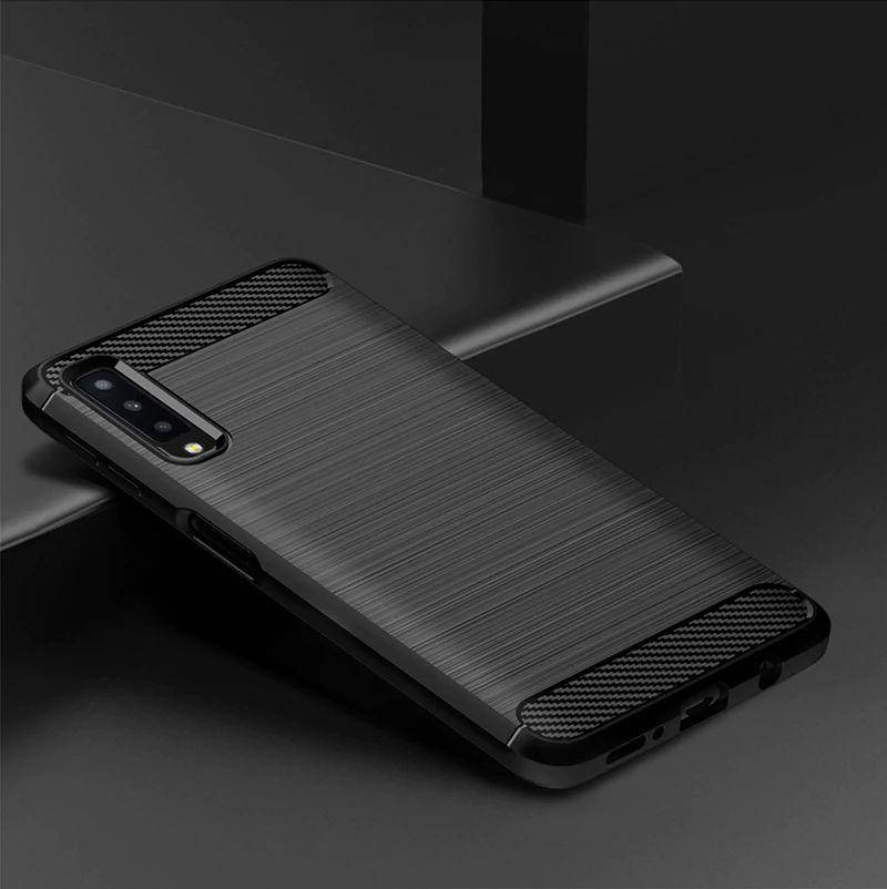 

TPU чехол накладка Urban для Samsung Galaxy A7 2018 (4 цвета) чёрный