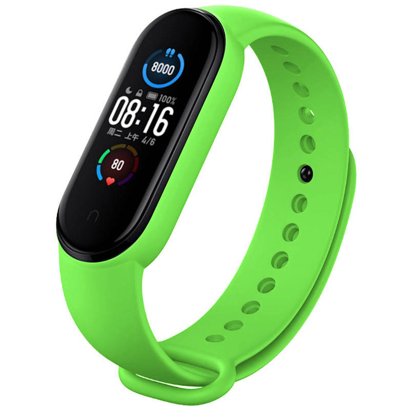 

Mi band 5 6 ремешок ми бенд 6 5 силиконовый Зеленый чай