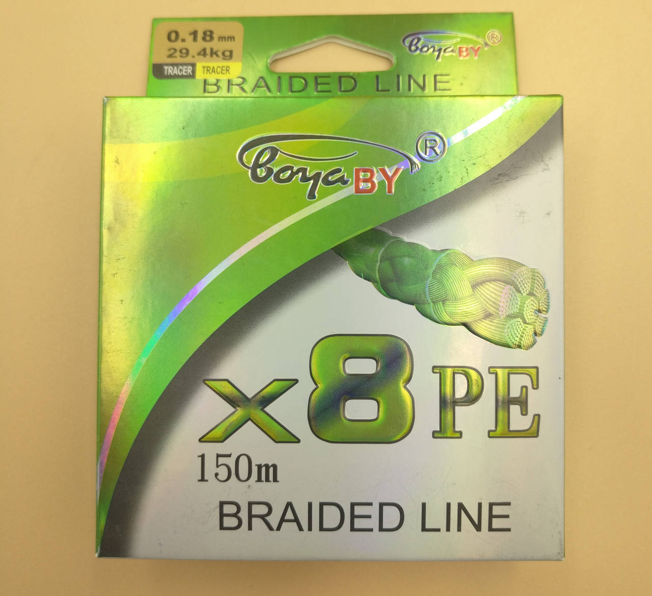 

Шнур рыболовный BoyaBy X8 150m 0.14mm Желтый