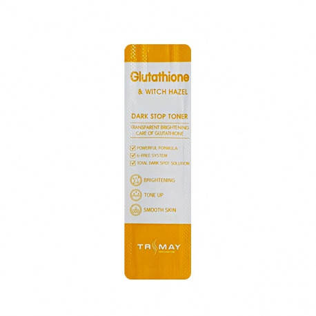 

Тонер для сияния кожи с витаминами и гамамелисом Trimay Glutathione & Witch Hazel Dark Stop Toner, 1 мл( проб)