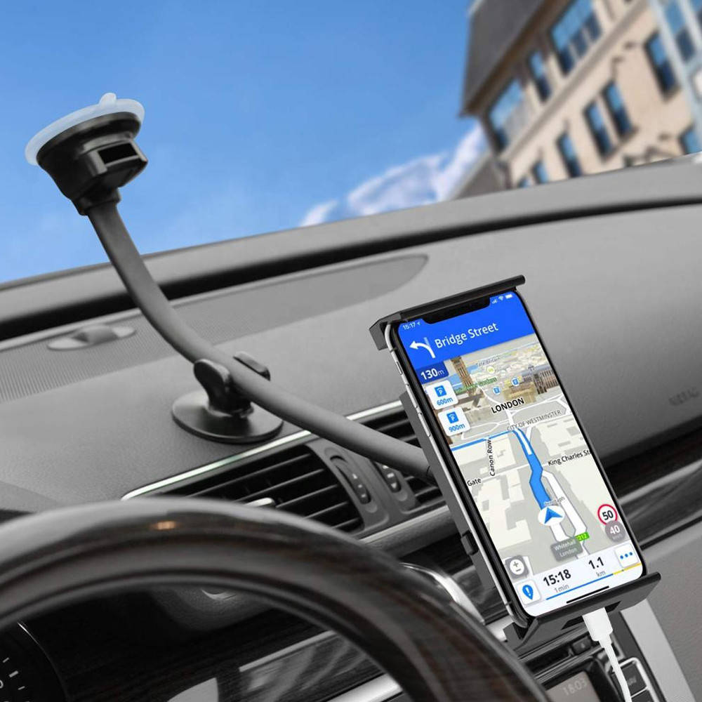 

Автодержатель для телефона на присоске IP2-S3L на торпеду/стекло, Черный