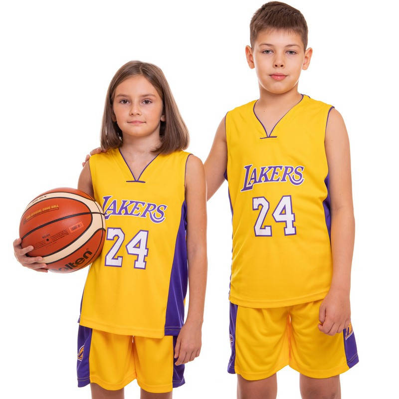 

Форма баскетбольная детская/подростковая (рост 120-165см) SP-Sport NBA LAKERS 24 CO-0038 желтый-фиолетовый XL, 13-16 лет (рост 150-160 см)