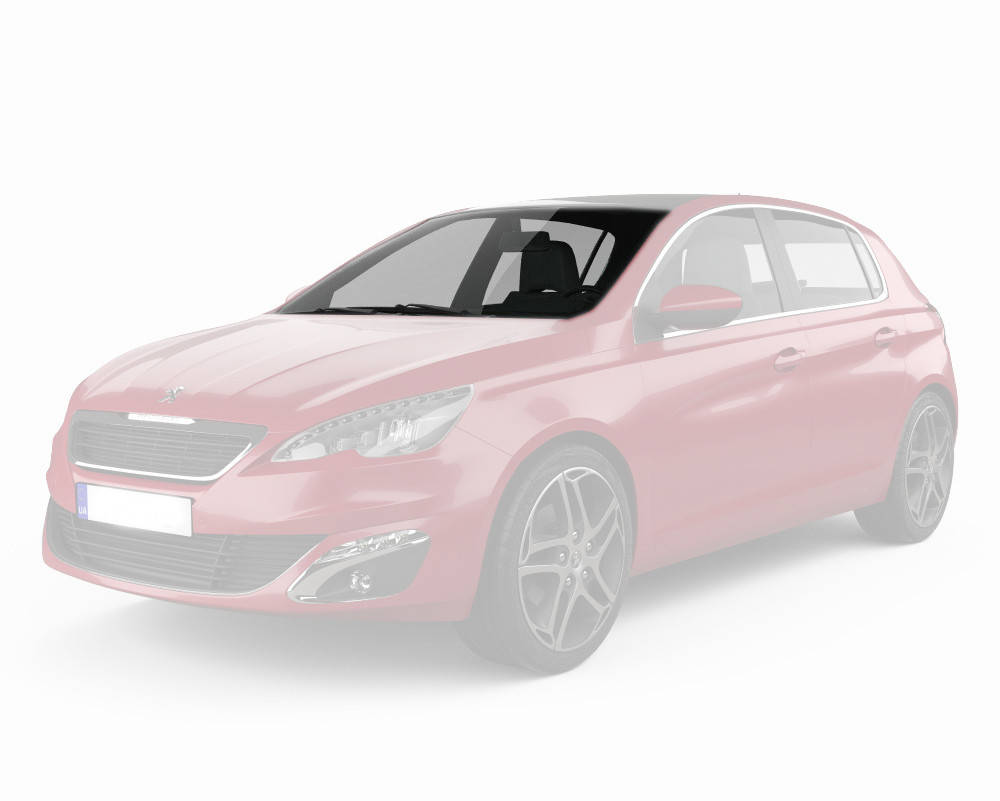 

Лобовое стекло Peugeot 308 (2013-) /Пежо 308 с датчиком дождя, Зелёный