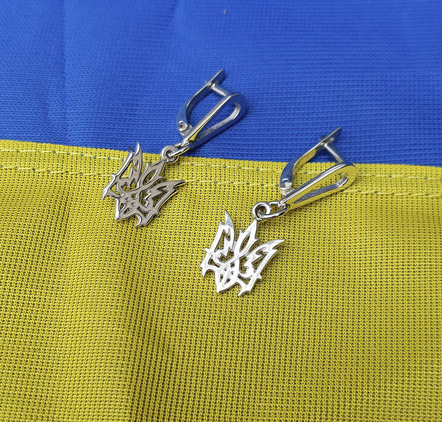 

Сережки С Гербом Украины