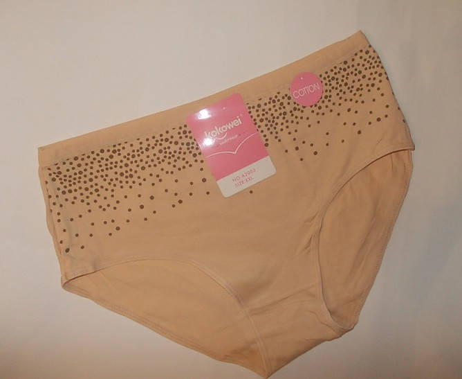 

Трусики высокие женские р 54 ХХХL хлопковые трусы, Бежевый