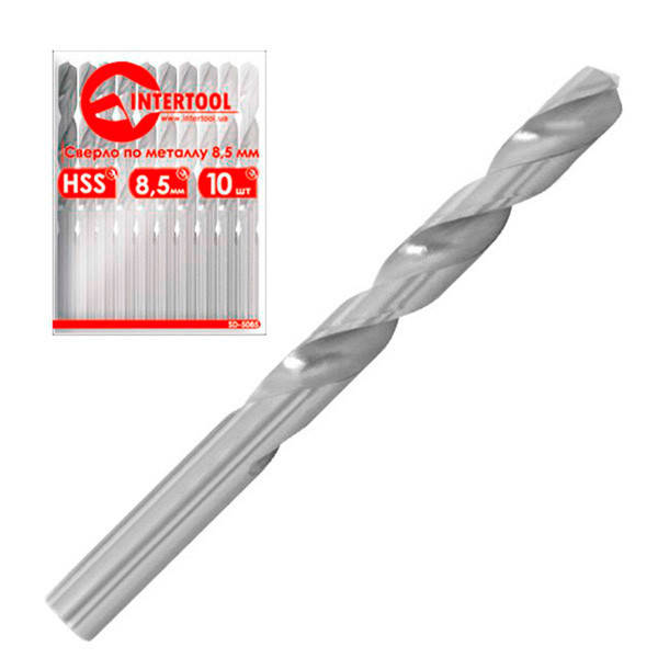 

Сверло по металлу 5,2мм HSS,Intertool (10шт)