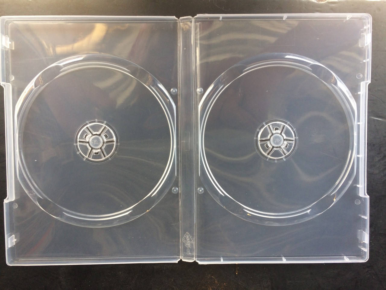 

Бокс для 2 DVD диска 14mm полупрозрачный трей, глянцевая пленка