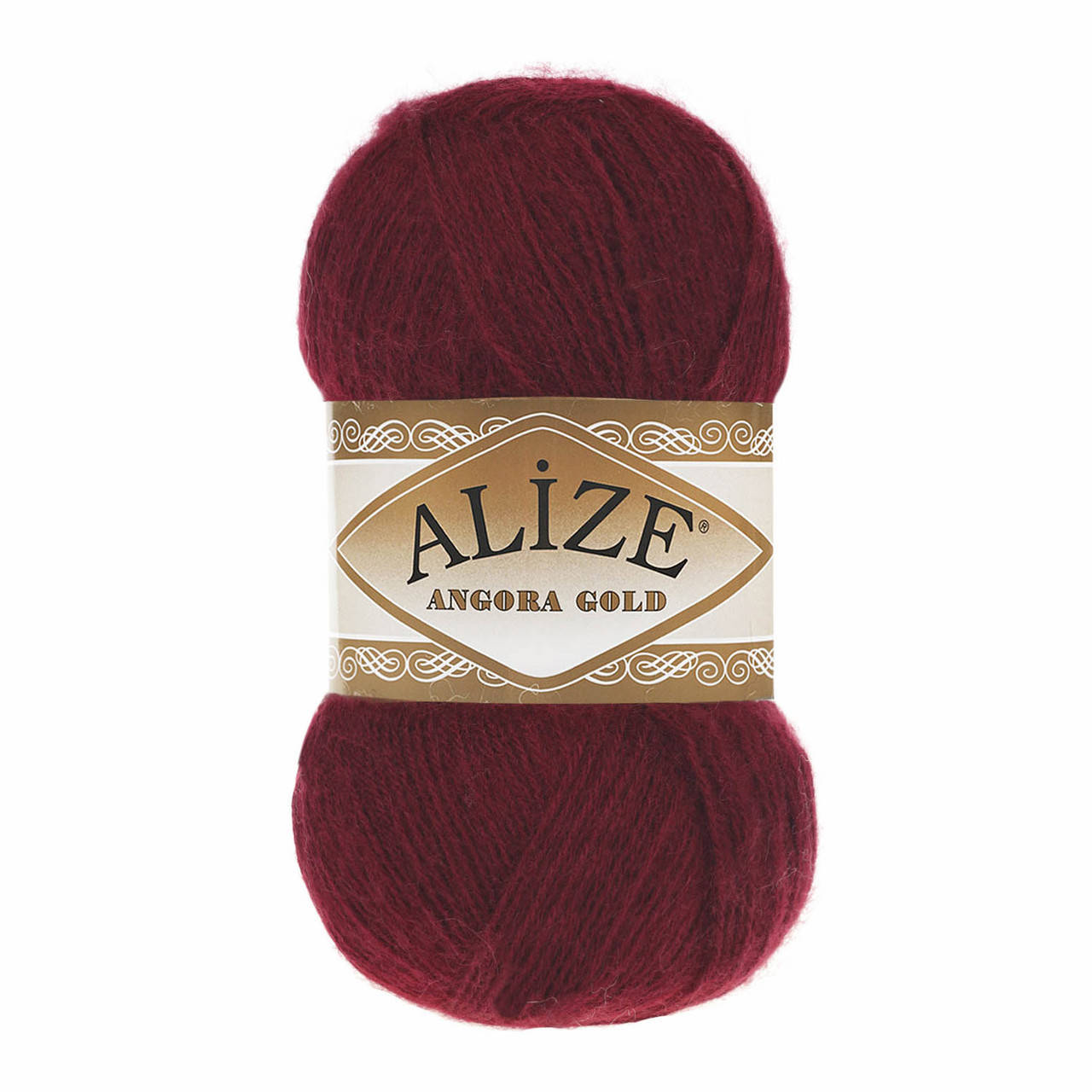 

Alize ANGORA GOLD бордовый № 57