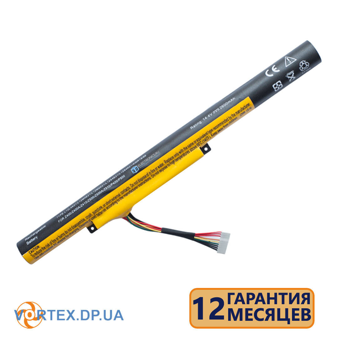 

Батарея для ноутбука Lenovo Z400, Z410, Z500, Z510, P400, P500 (L12L4K01) 14.4V 2600mAh