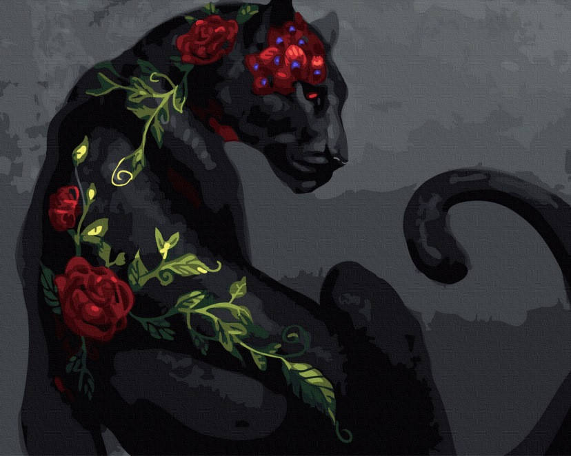 

Раскраска по номерам Грациозная пантера (BK-GX42634) 40 х 50 см (Без коробки)